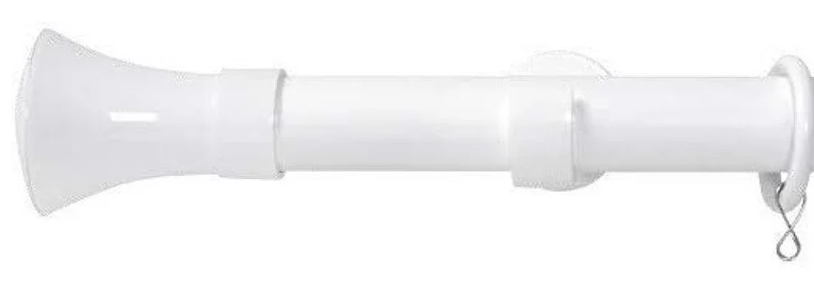 barras de cortinas blanco brillo copa