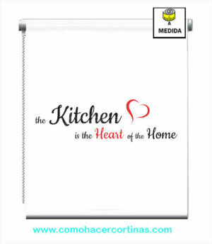 estor para cocina con frases