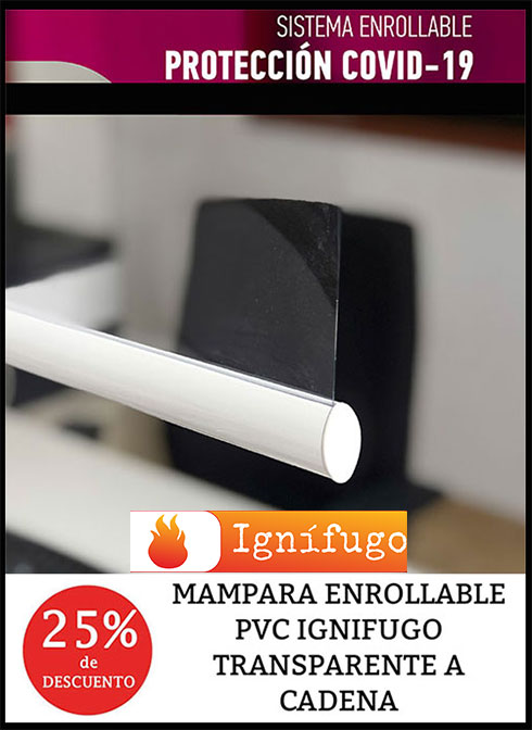 MAMPARA PROTECCION IGNIFUGA OFERTA