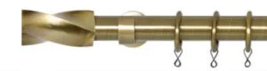 barra de cortinas bronce