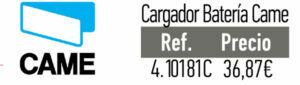cargador mampara a motor