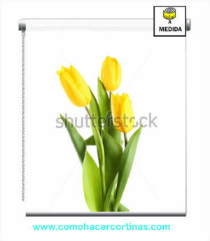 estores estampados florales