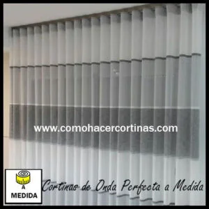 cortinas de onda perfecta con rayas horizontales
