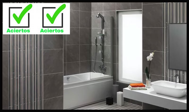 estor enrollable blanco en baño