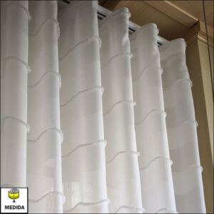 cortinas onda perfecta blancas con flecos