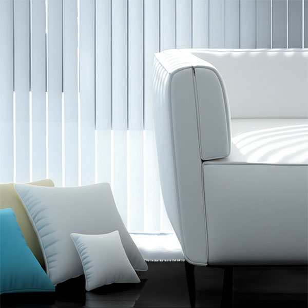 Cortinas Verticales Screen 4% apertura en Blanco