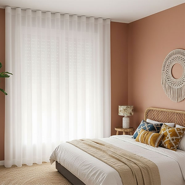 CORTINA ONDA PERFECTA LINO BLANCO EN ALCALA DE HENARES