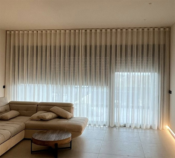 cortinas onda perfecta tejido blanco en Valdemoro